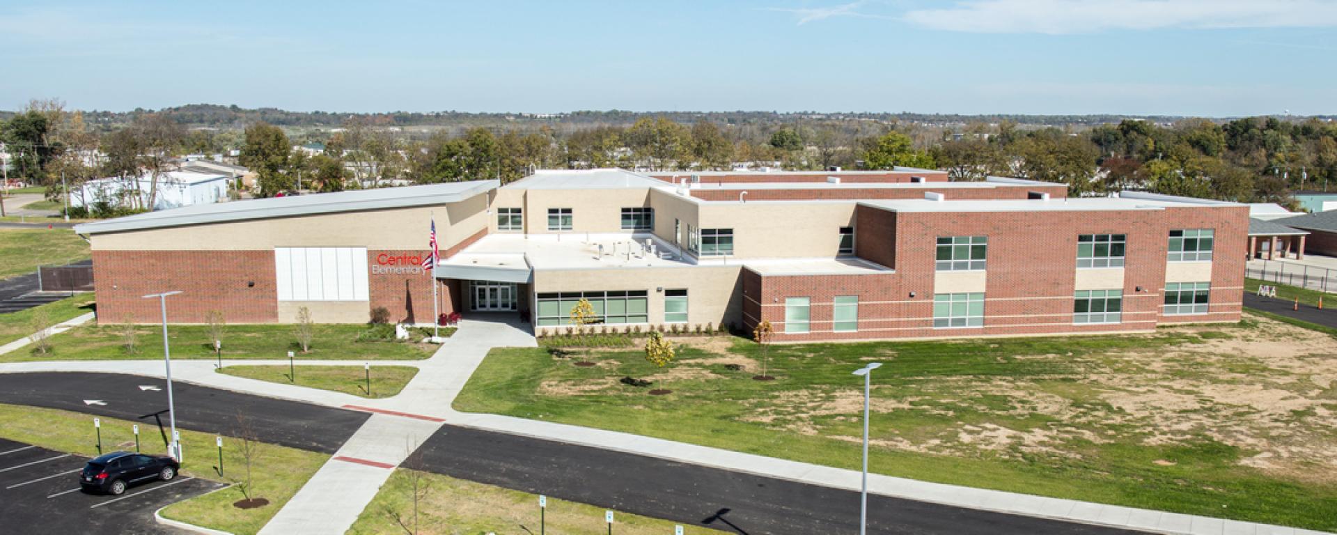 Aerial view of Fairfield Central Elementary School