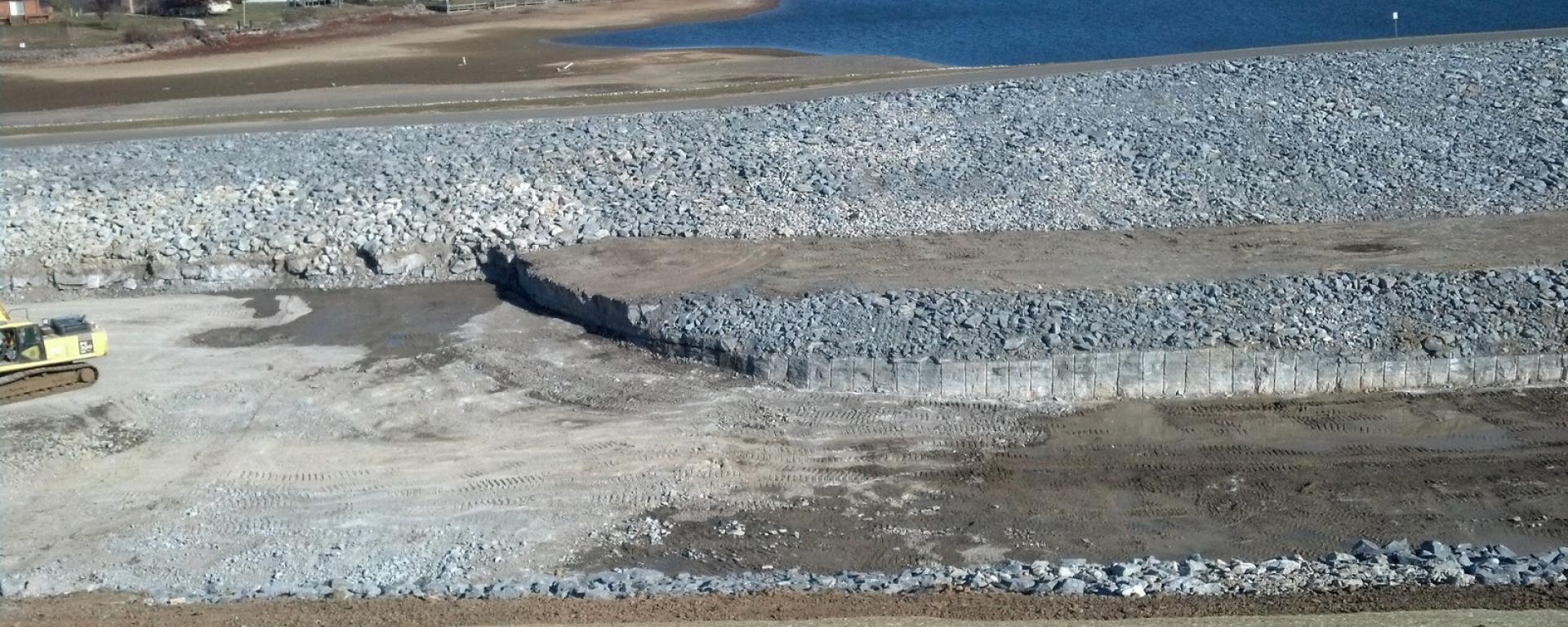 dam under construction