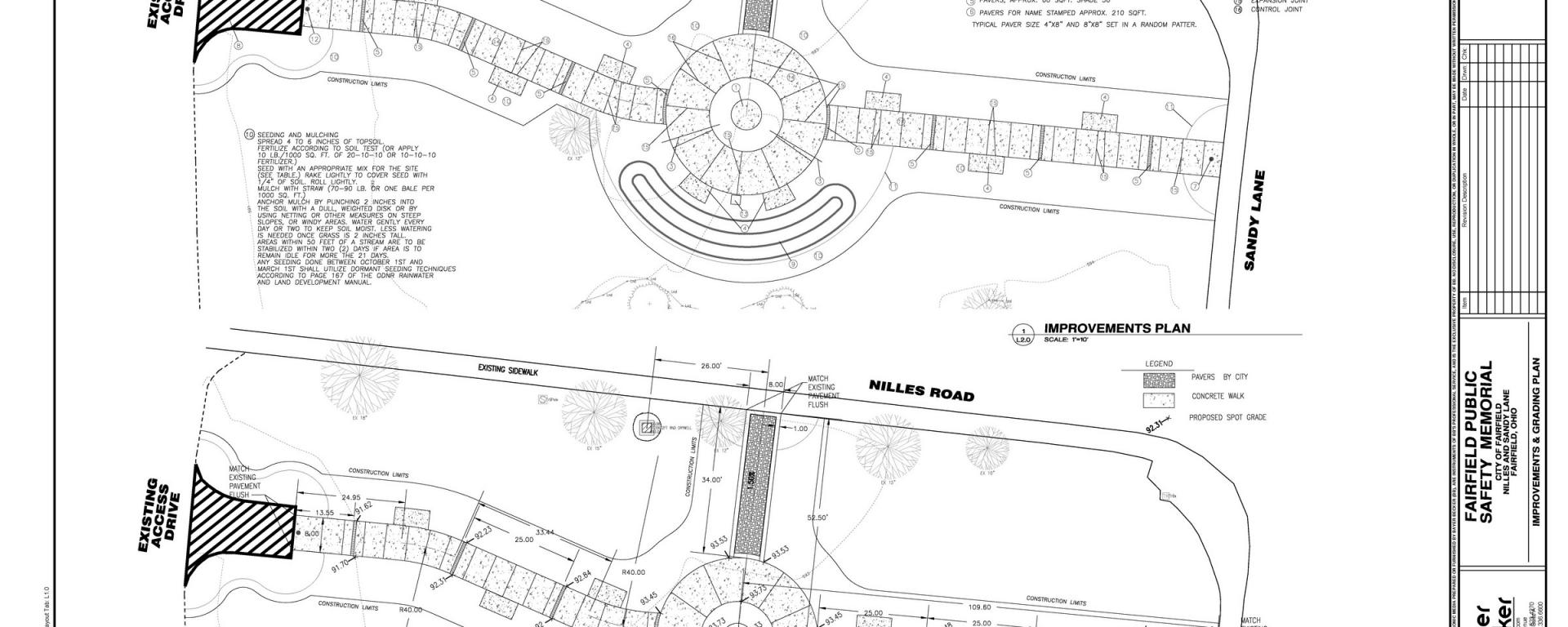 rendering plans of the memorial