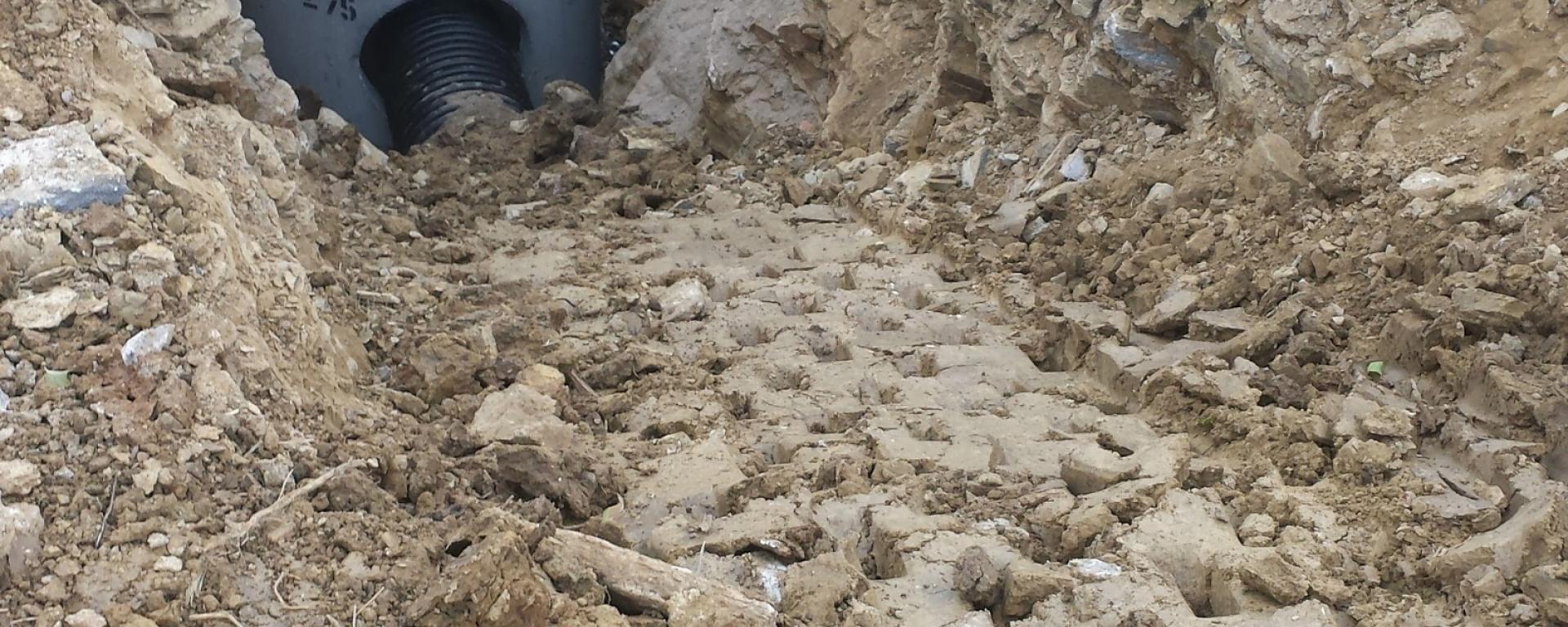 drainage system in ground