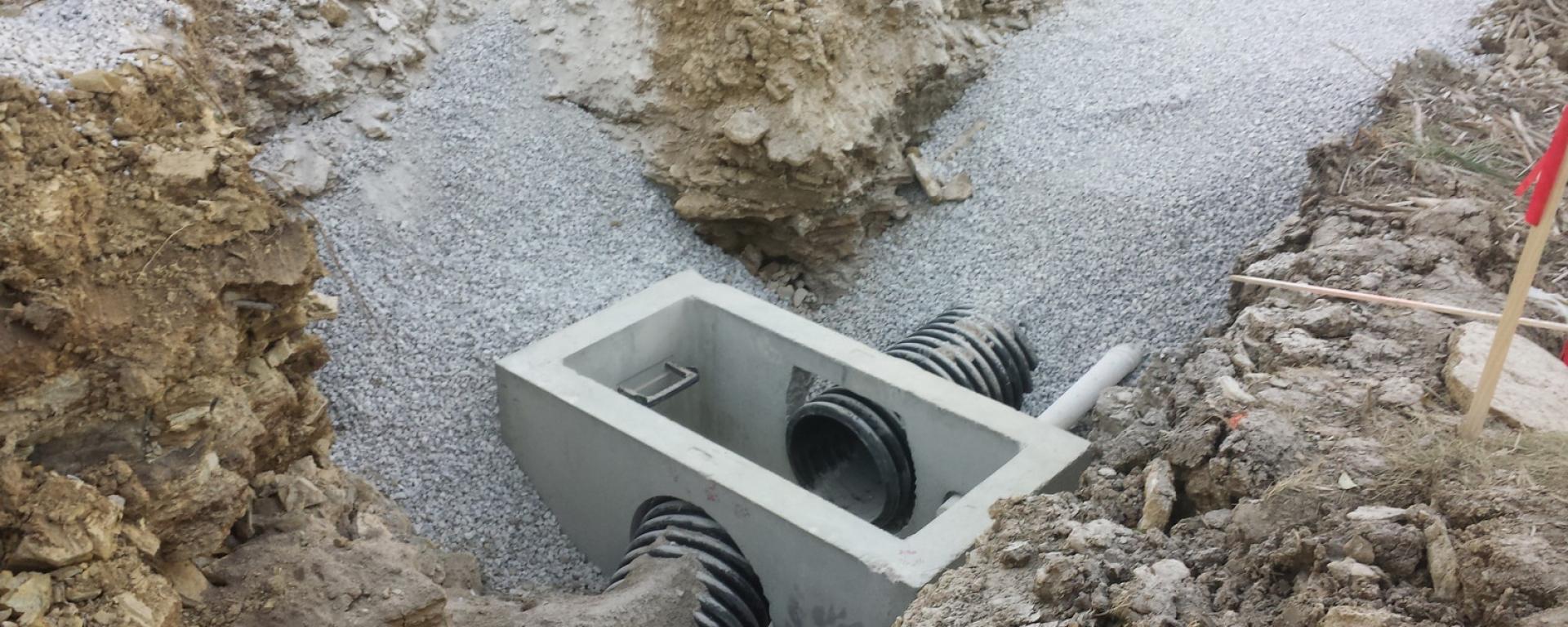 drainage system in ground