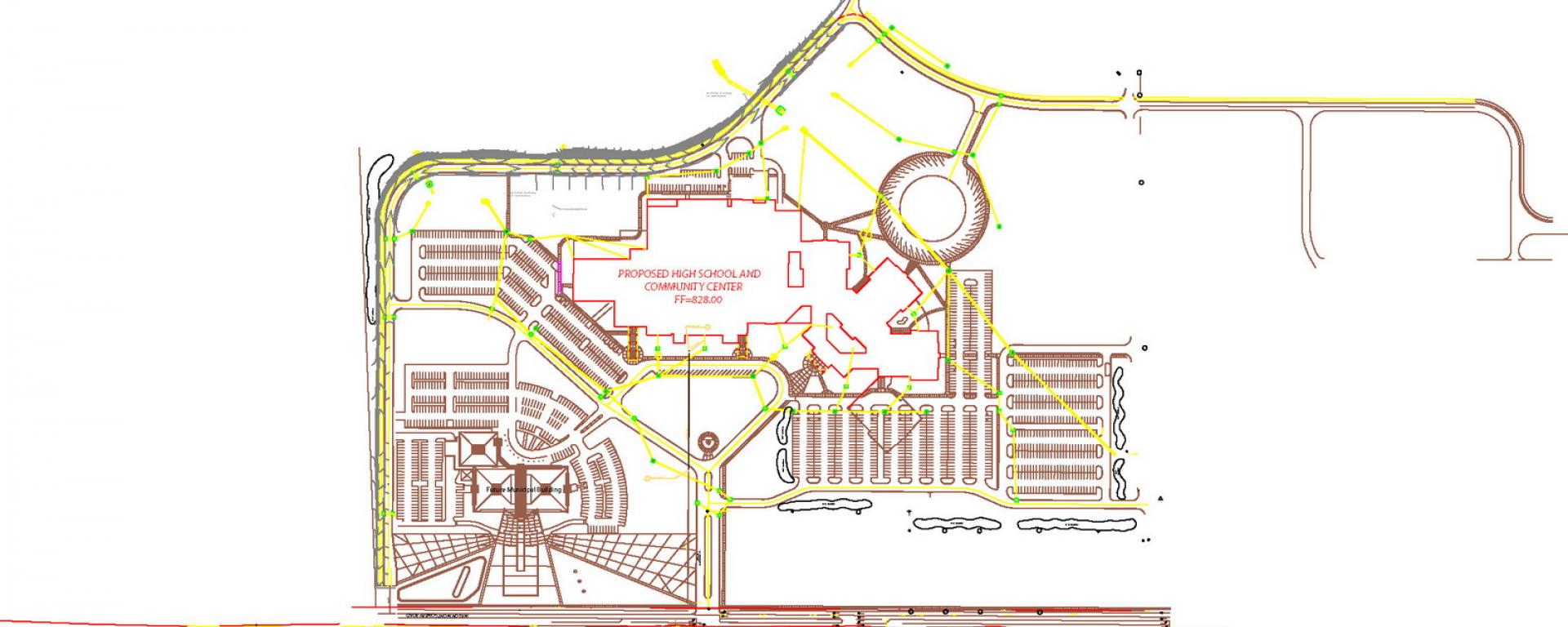 Site plan rendering