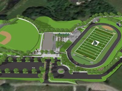 3D model of athletics complex