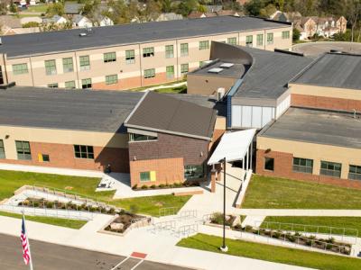 Kramer Elementary School aerial view of elementary school