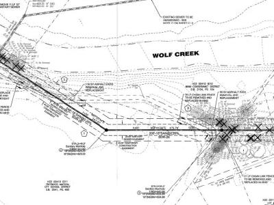 Wolf Creek Sanitary Sewer - Trotwood, OH design plan of sewer trunk